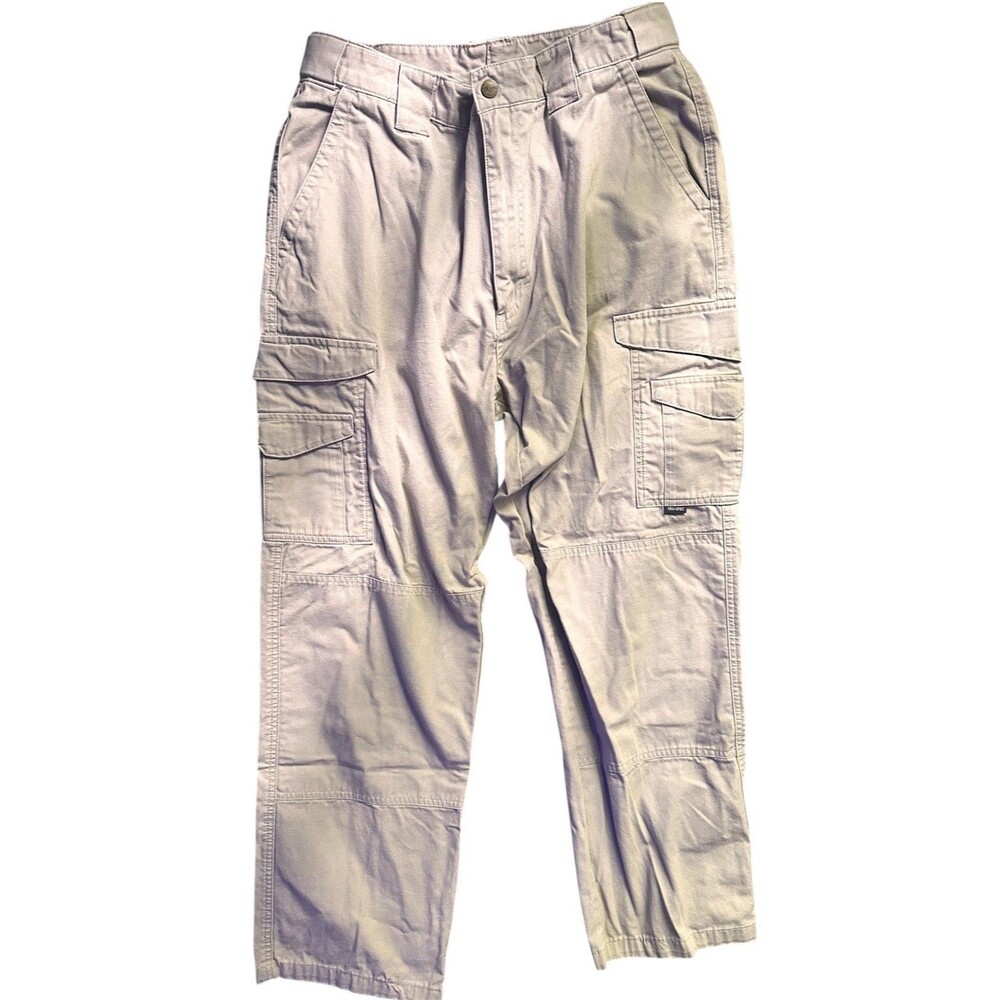 Tru-Spec Men’s Khaki Sand Cargo Pants 34" Waist 29" Inseam Rugged Workwear